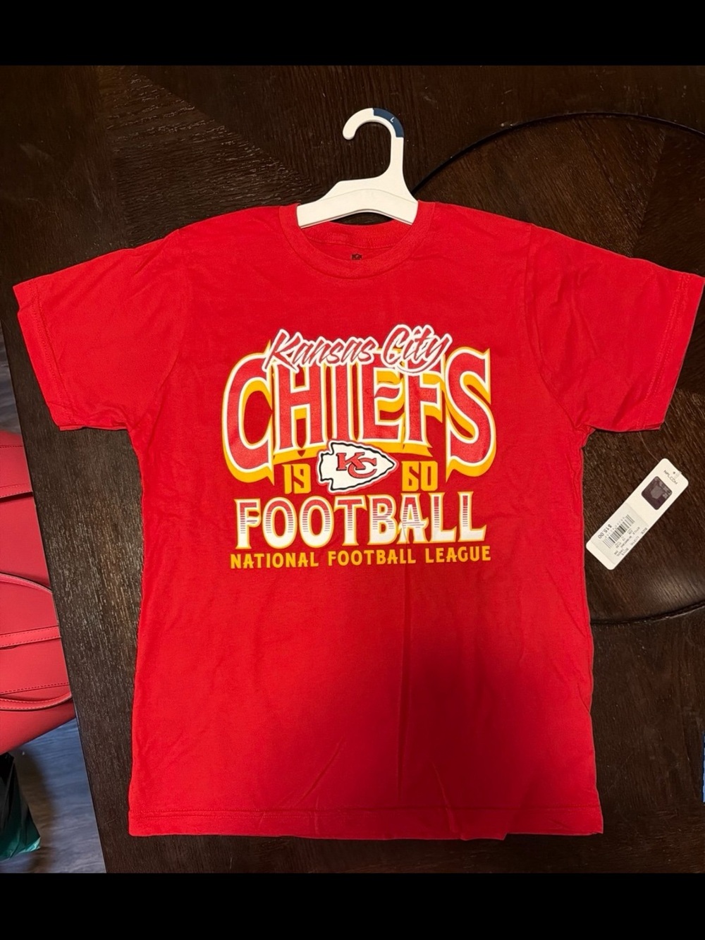 Kansas City Chiefs Red Graphic Tee - Boys Large (12/14) - NWT